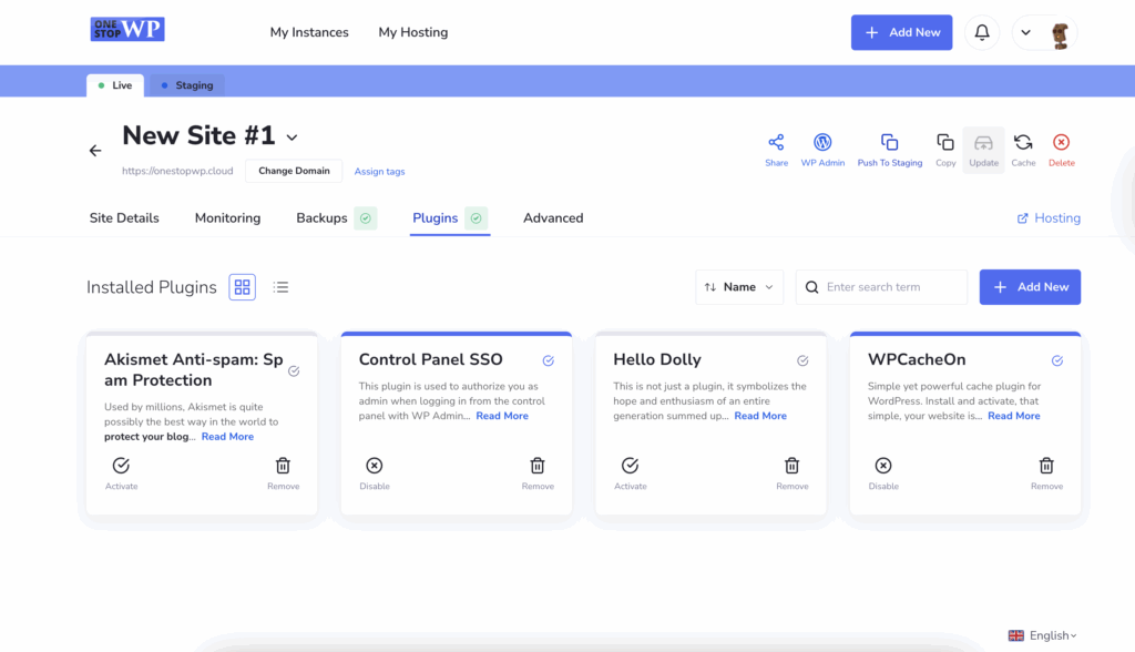 OneStopWP manage WordPress plugins OneStopWP manage WordPress plugins