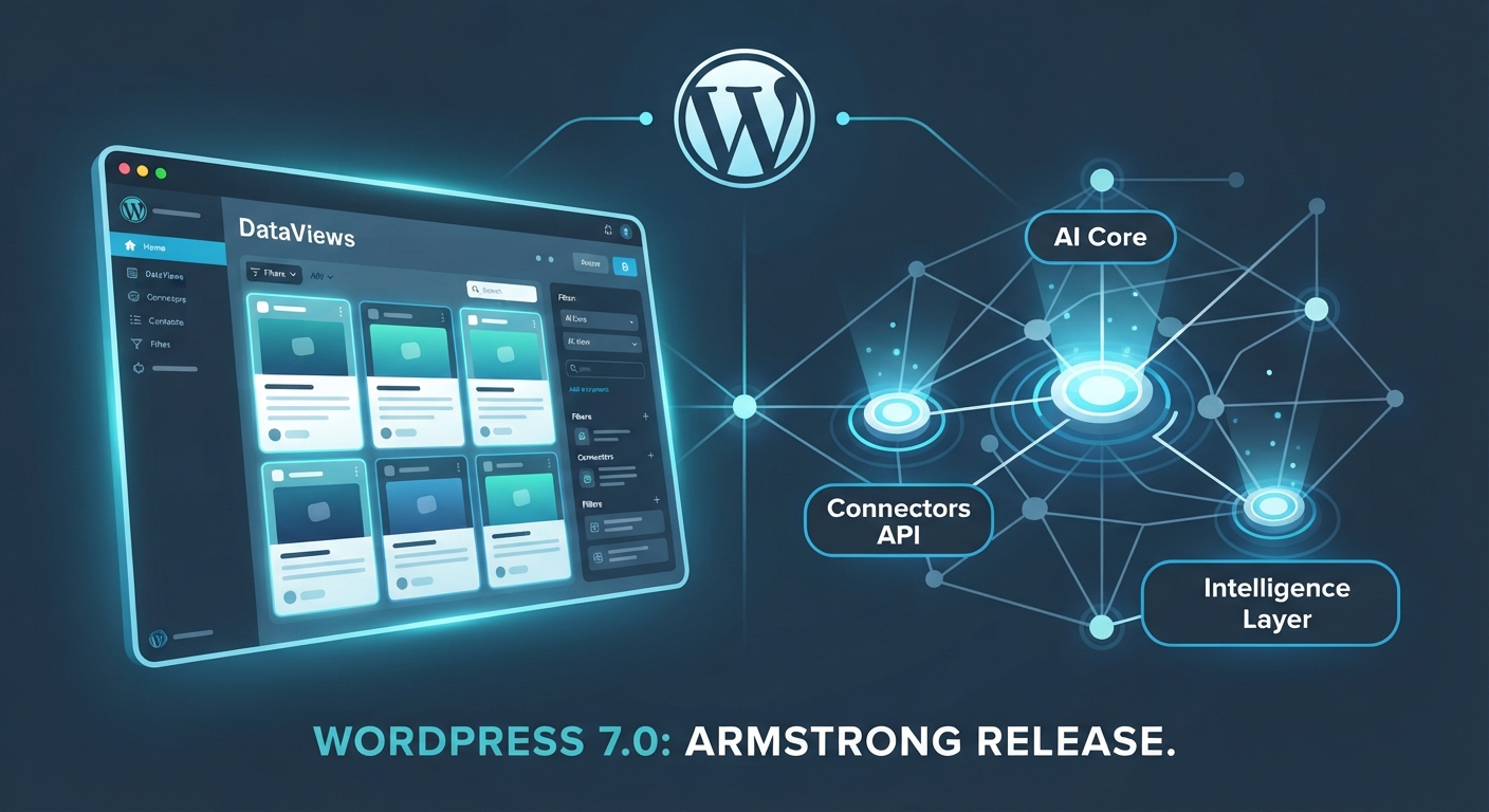 Featured image for WordPress 7.0 Is Here: AI Core, DataViews, and What It Means for You