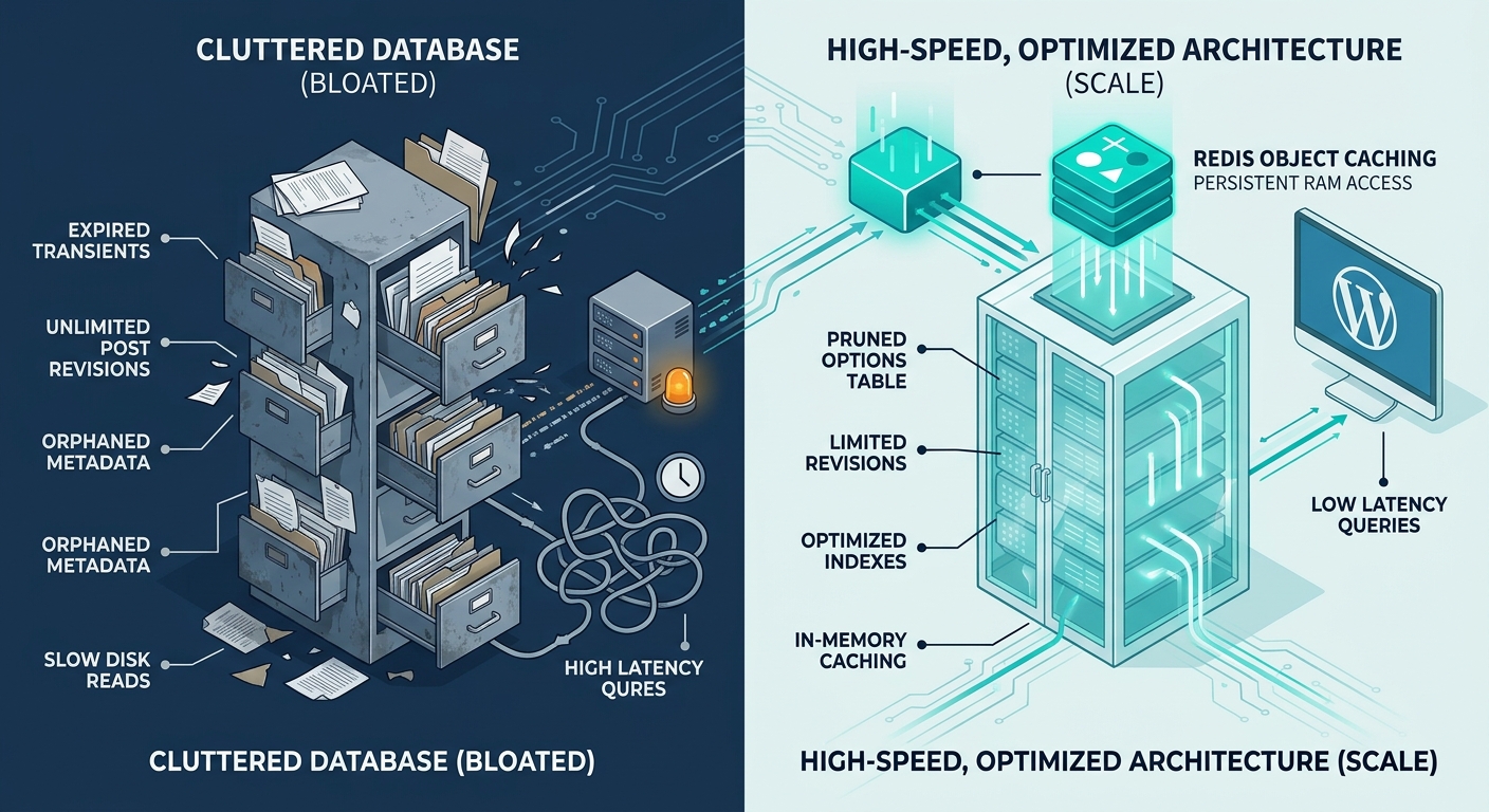 Featured image for The Anatomy of WordPress Database Bloat: How to Keep MySQL Fast at Scale