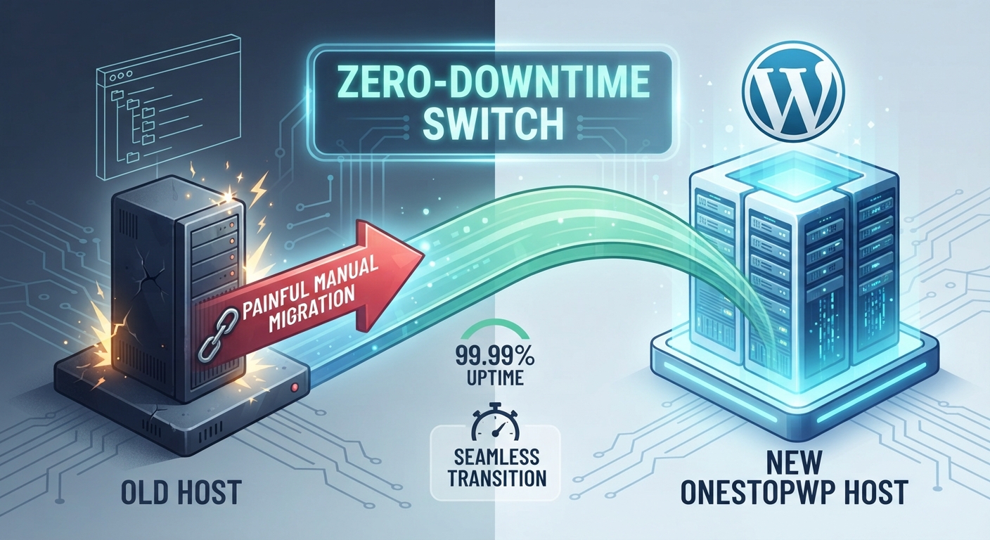 Beitragsbild für Migrating Your WordPress Site: A Step-by-Step Guide to a Zero-Downtime Switch